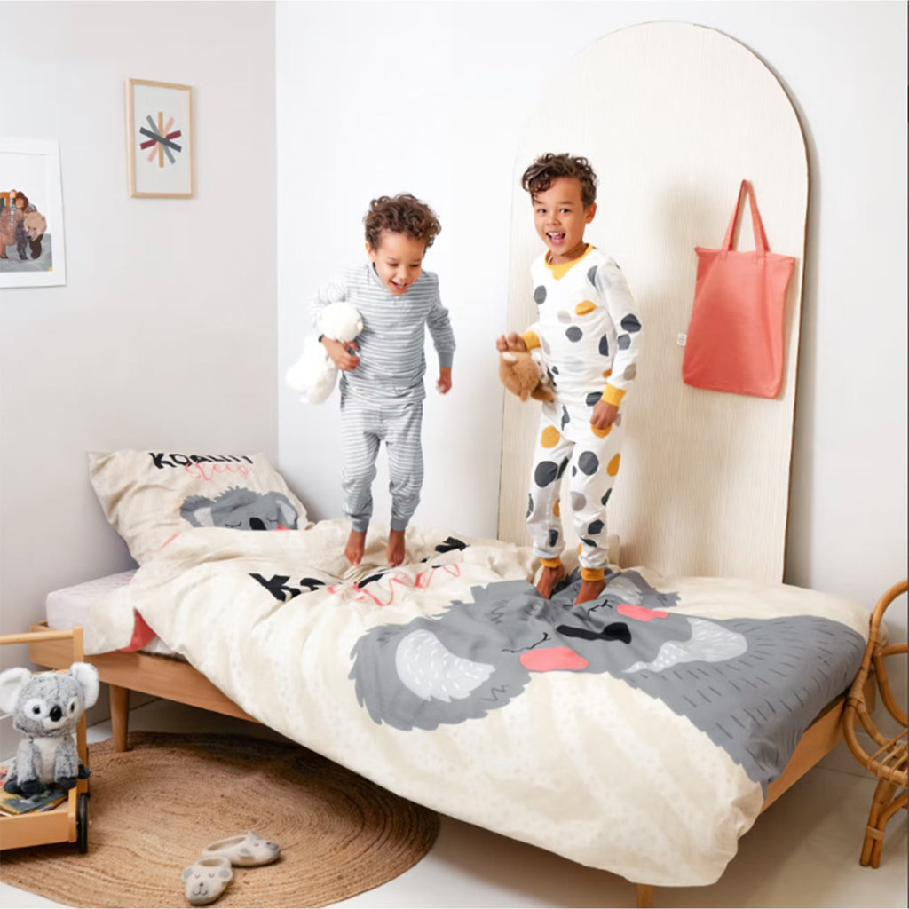 Kinderbettwäsche Set | Koala Motiv | 100 % Baumwolle